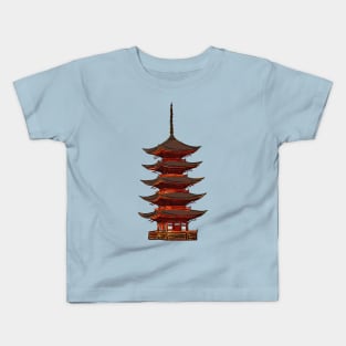 Image of a pagoda Kids T-Shirt